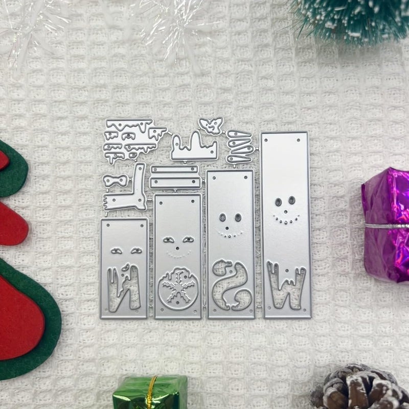 Feemkota Snowman Die Cuts for Card Making Christmas Stamps Cutting Dies for DIY Paper Scrapbooking Crafts Embossing Decorations - Image 4